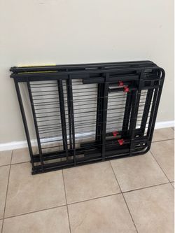 Amazon Basics Queen Size Foldable Metal Bed Frame 18in high