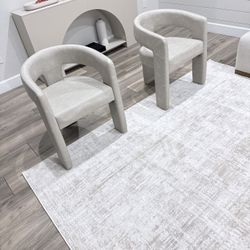 2 Taupe Vegan Leather Chairs $200 