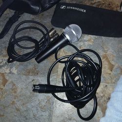SHURE MICROPHONE PGA48 + CABLE + KRAMER MICROPHONE CABLE