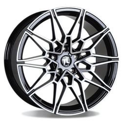 20x8.5 MESH Machined Face / Gloss Black
