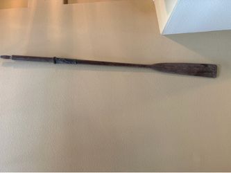 Vintage 90” Wooden Oar – Rustic Nautical Decor – Extra Long