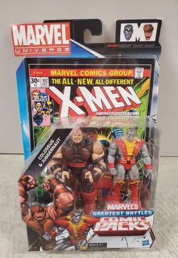 Marvel Universe Greatest Battles Colossus & Juggernaut  Figures set