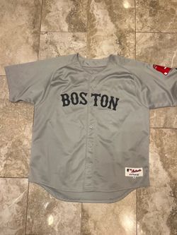 Majestic Authentic Dustin Pedroia #15 Boston Red Sox Gray Away Jersey Size 56