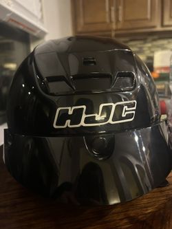 HJC AC-2M Open Face Black Motorcycle Half Helmet w/o Visor DOT Approved Size M