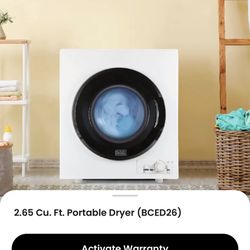 Black+Decker 2.65 Cu. Ft. Portable Dryer (BCED26)