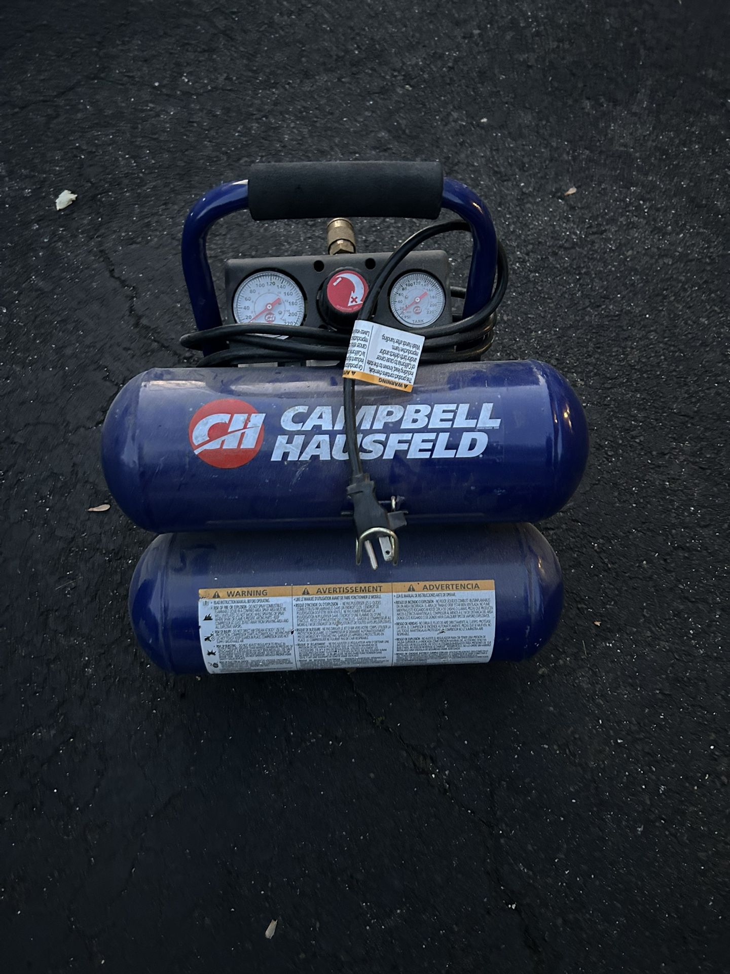 Campbell Hausfeld 2 Gallon Psi Air Compressor 