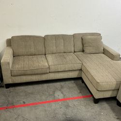 Small Brown  l shape sectional