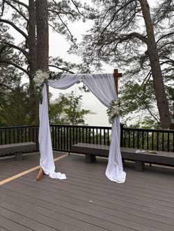 Custom “757” Wedding Arch