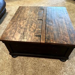 Coffee Table, Inside Storage, Extendable Table