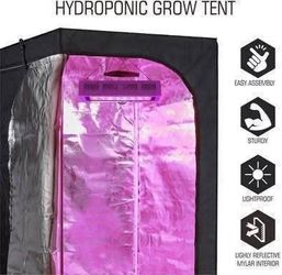 New Hydroponic Indoor Grow Tent Kit Reflective Mylar Dark Room System Accessories