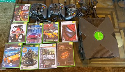 Original Xbox Console Bundle with Games and Controllers