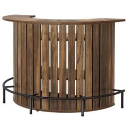 Like New Curved Bar Table