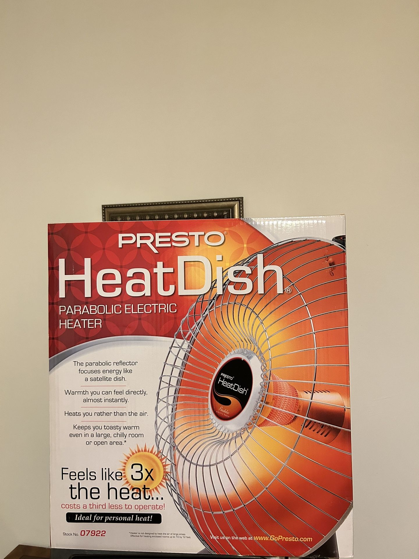 Presto Heat Dish Space Heater New