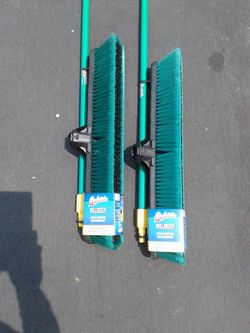 2 Outdoor Push Brooms. Brand New Never Used..