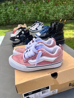 Vans Knu Skool Pink Suede Sneakers