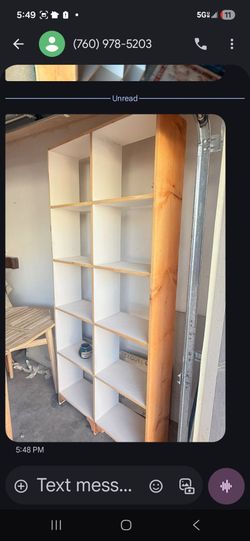 Pine cubby bookshelf