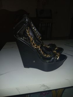 Breckelles, black,high heels.