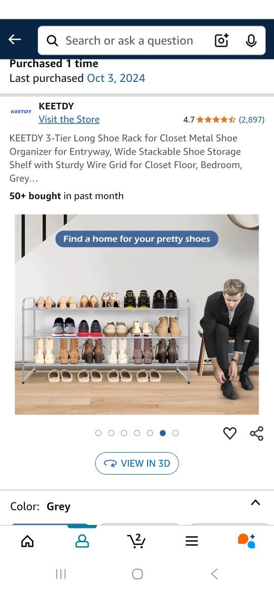 Used Shoe Rack