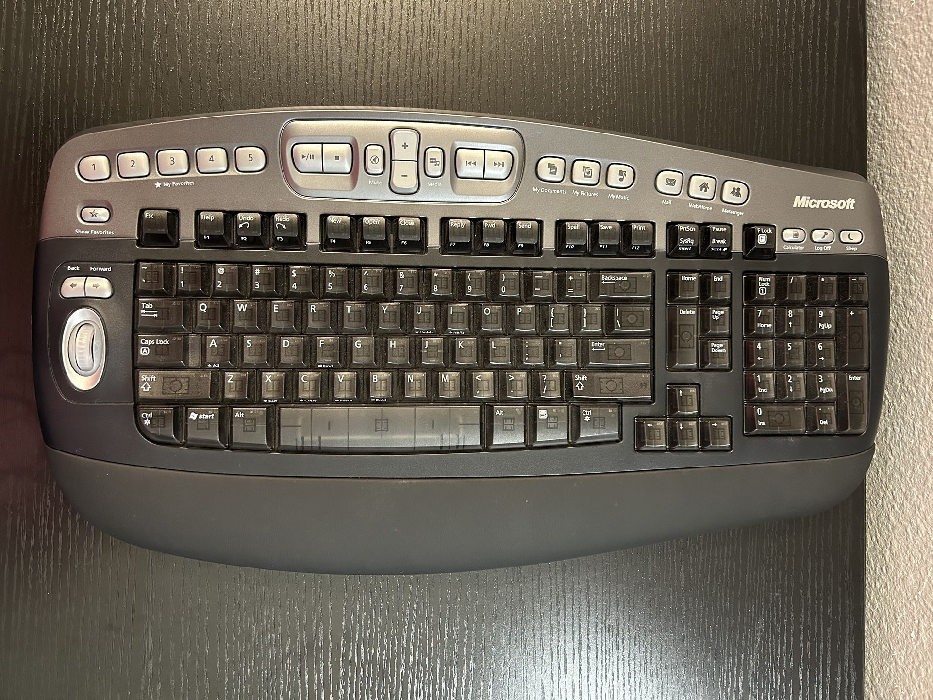 Microsoft Wireless Desktop Elite Black Keyboard Model No 1011  (No Receiver)