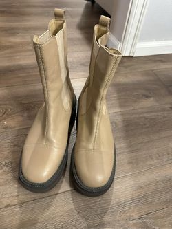 Leather boots