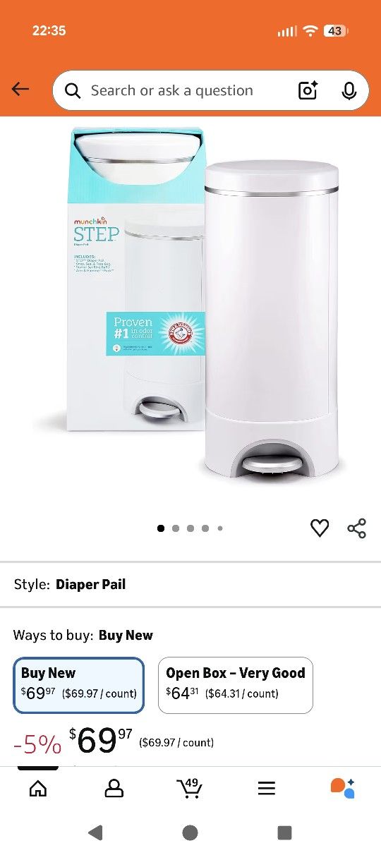 Munchkin Diaper Pail 