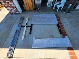 Living Spaces Full Size bed frame and mattress