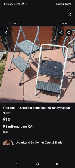 1 x10$ Step ladder step stool stepping paint tool