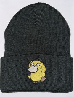 Embroidered Pokemon Beanie Psyduck