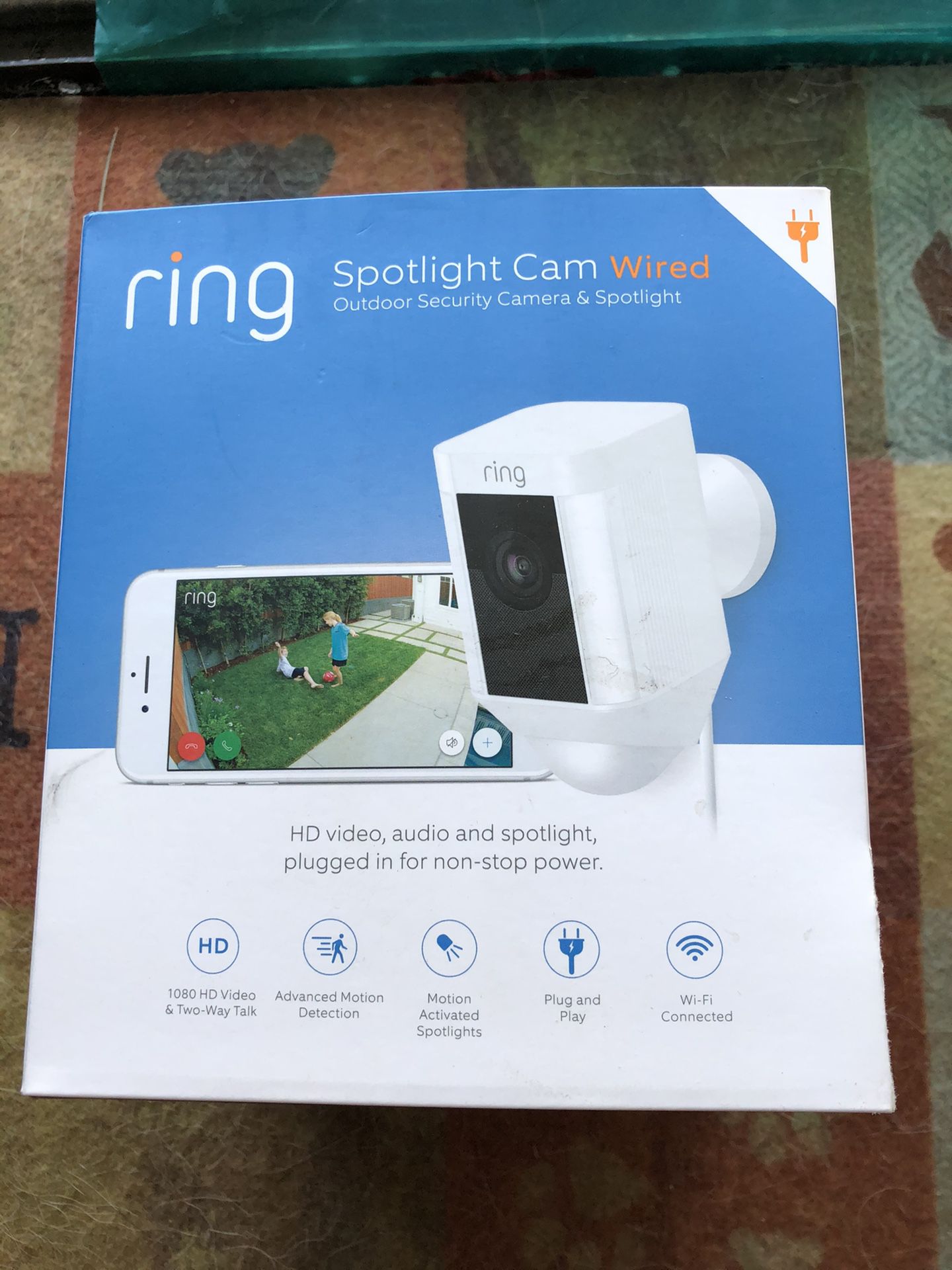 Ring Spotlight Cam Wired - White