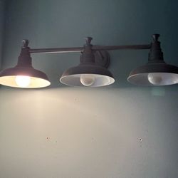 Set of two Industrial style light fixtures