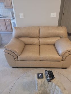 Ashley Leather Loveseat