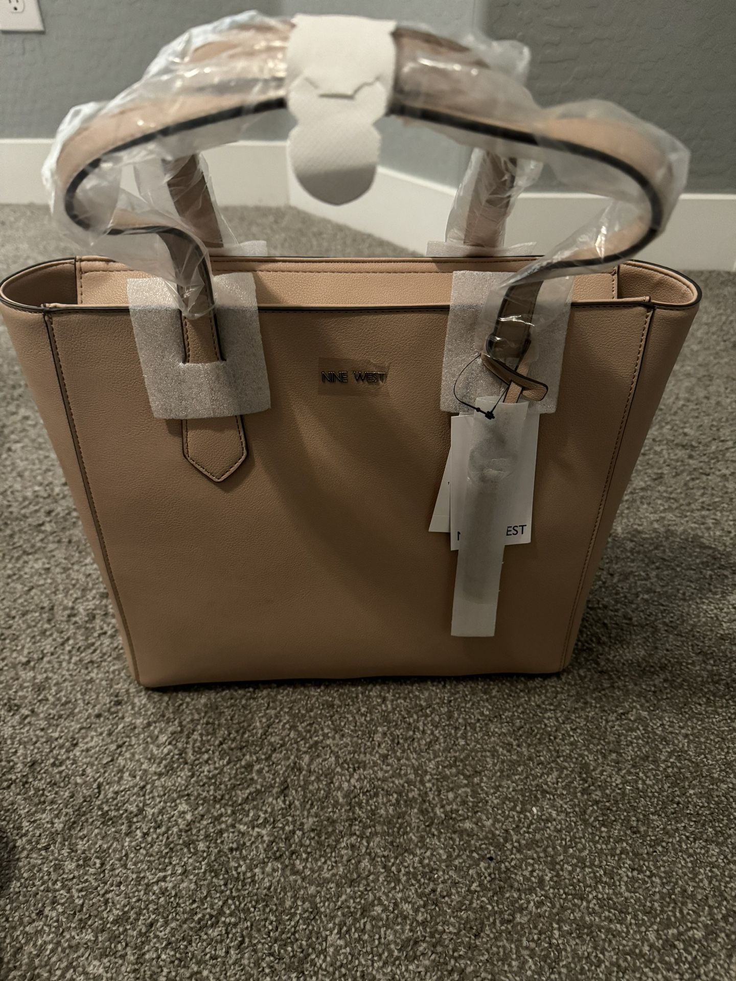Nine West Barely Nude Tote Purse