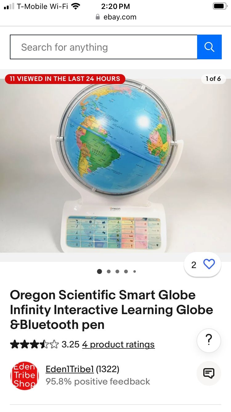 Oregon Scientific Smart Globe & Bluetooth Pen