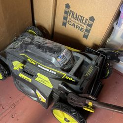 40V HP Brushless 20 in. Cordless Battery Walk Behind Push Lawn Mower with 6.0 Ah Battery and Charger - Originally $399