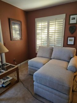 Linen colored Lazy-Boy Sofa