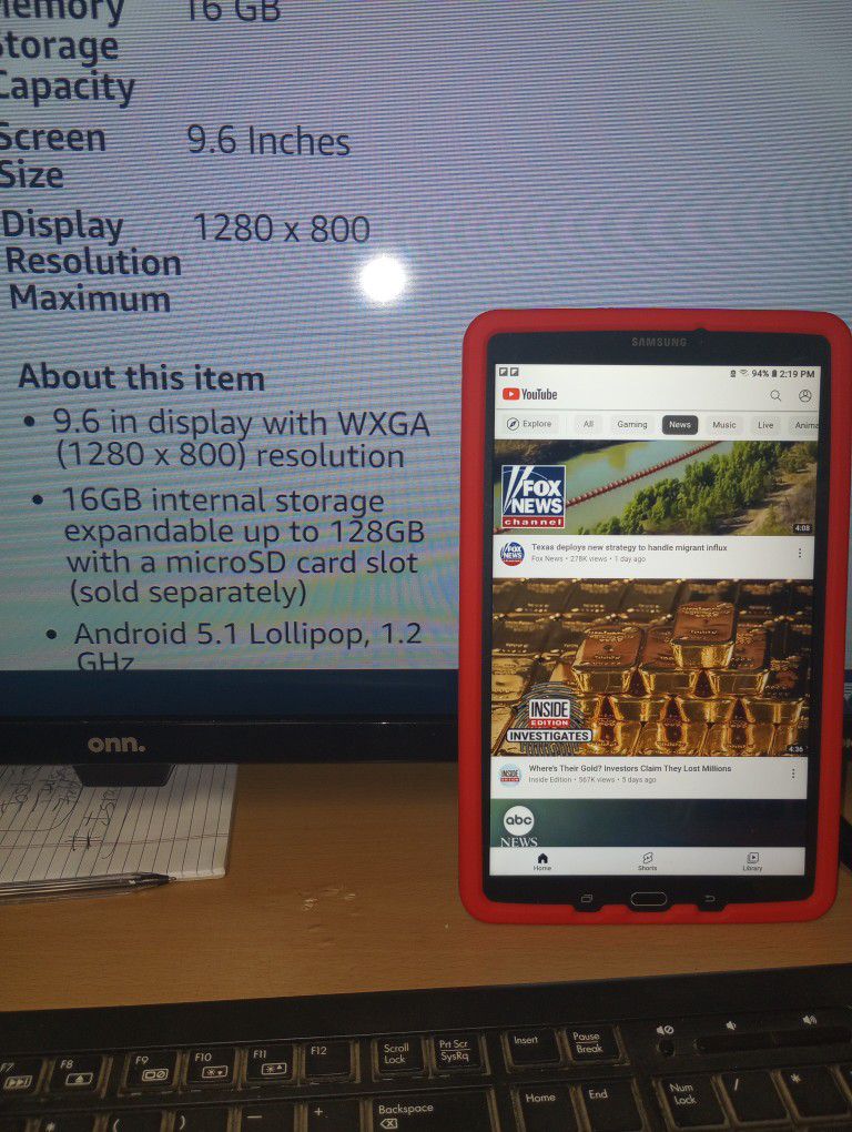 Samsung Tab E Tablet