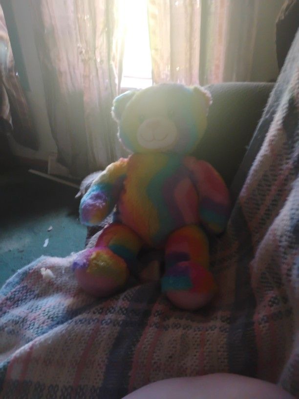 Build-A-Bear Enchanted Garden Rainbow Stripes