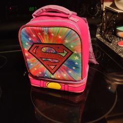 Pink Super Woman Lunch Box 