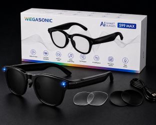 Smart AI Glasses – Camera, Music, Calls & Live Translation