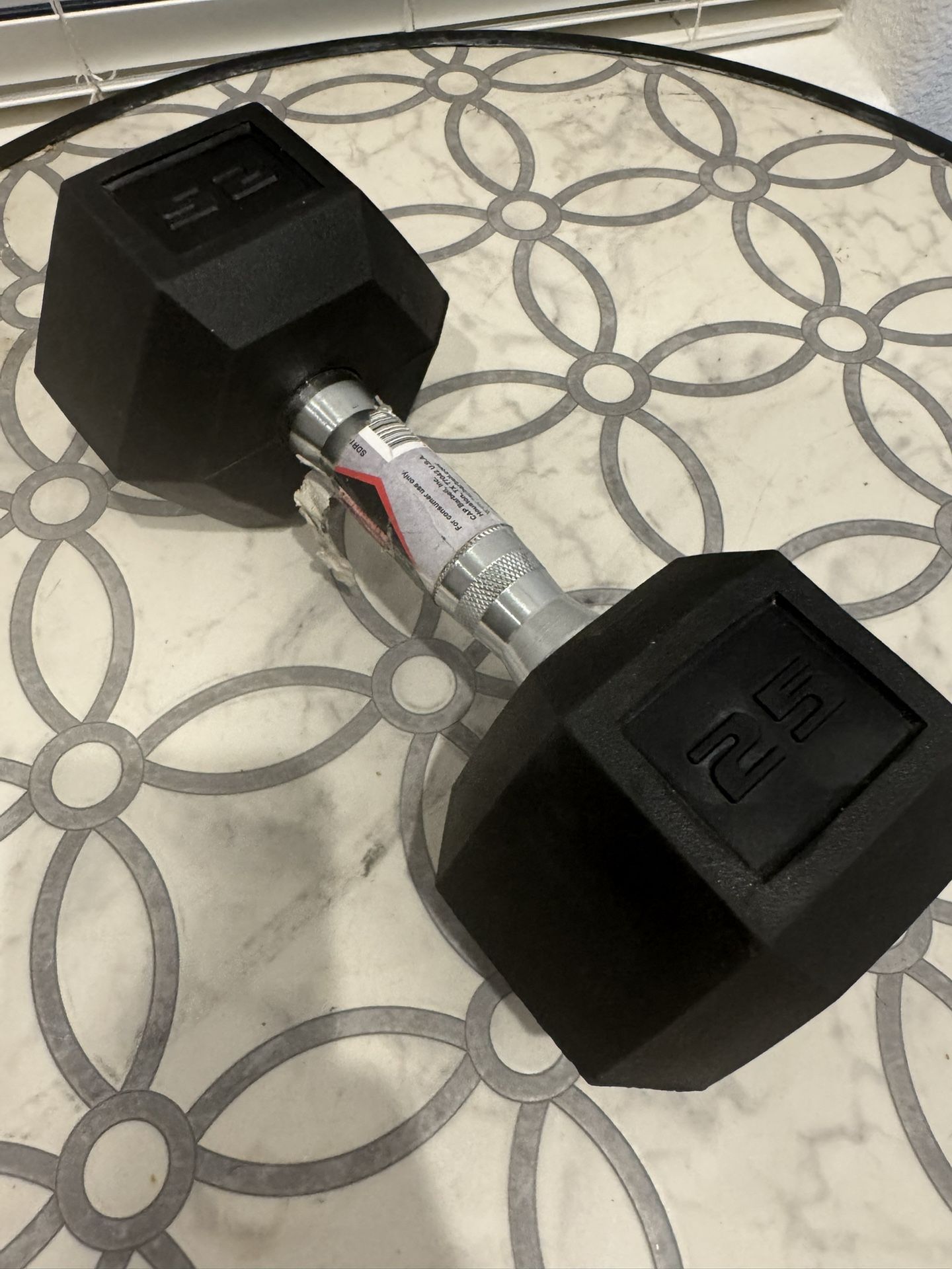 1 25lb Dumbbell