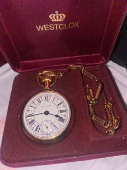 Westclox conductor pocket watch