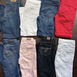 New And Like New Girls Jeans, 8-10Y $ 40 for all 8 or $7 for each