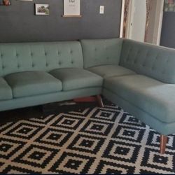 Teal Modern Couch 