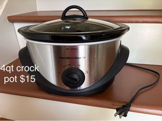 Hamilton Beach 4qt crock pot $15