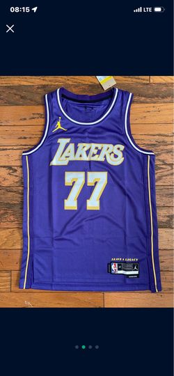 Purple lakers Luka Doncic basketball jersey