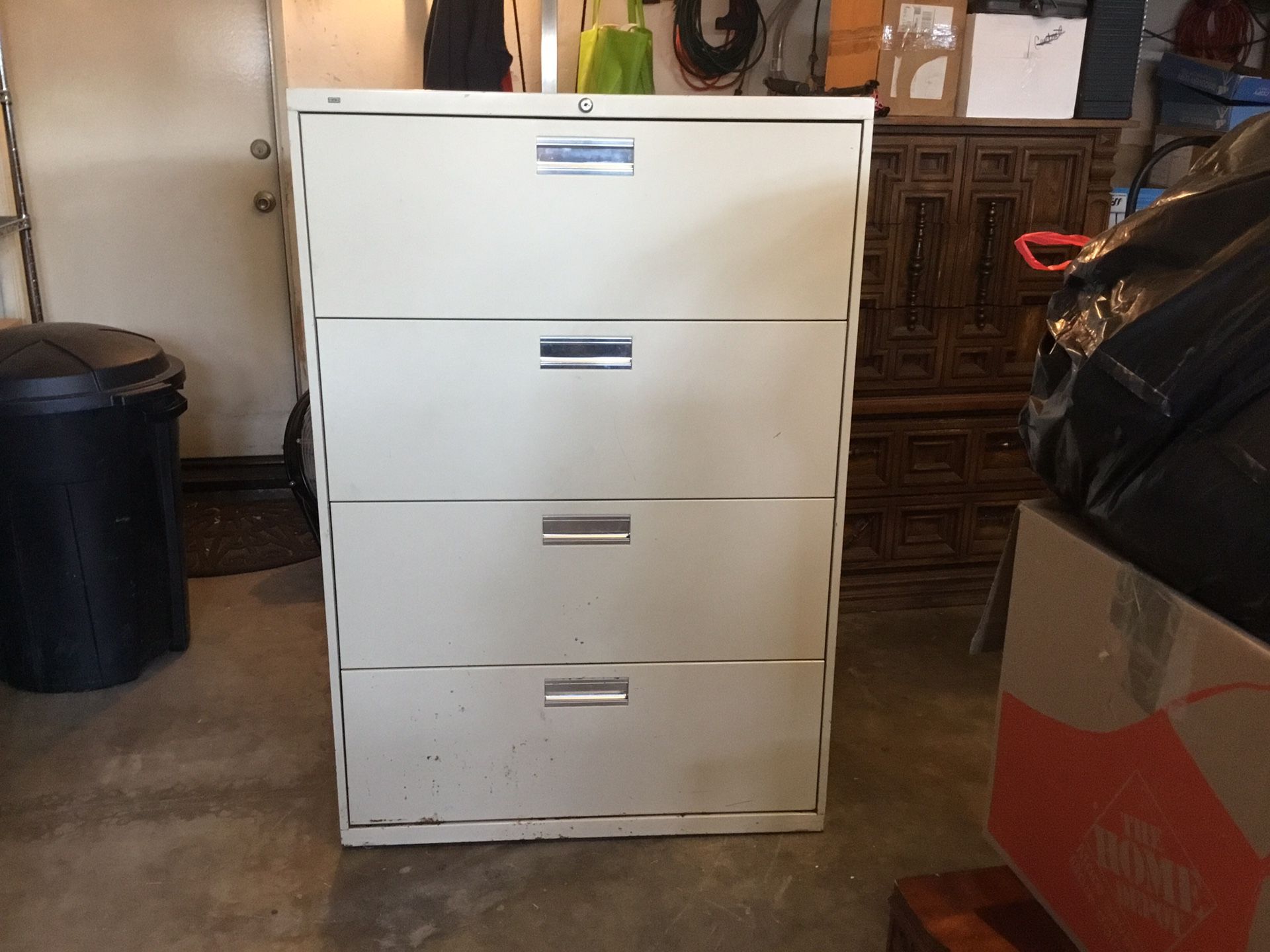 HON four drawer lateral filing / file cabinet