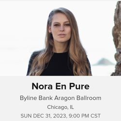 8 VIP Tickets NORA EN PURE  12/31 NYE