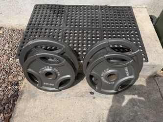 Olympic weights pairs 45 and 35 lbs easy grip