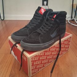 Vans Sk8-Hi All Black Size 8.5