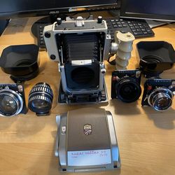 Linhof Technika V medium format plus attachments